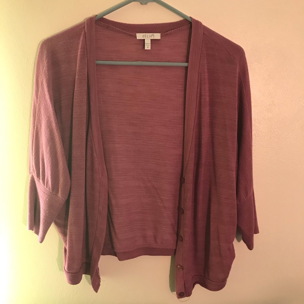 Mauve boyfriend cardigan